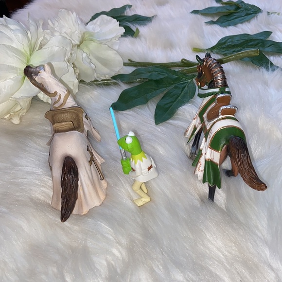 Schleich Germany Knight Horses & Star Wars Disney Muppets 2008 Kermit The Frog - Picture 9 of 17